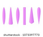bar drop earrings. long pendant.... | Shutterstock .eps vector #1073397773