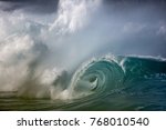 Large Wave Breaking In Hawaii ...