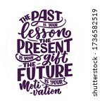 be yourself lettering slogan.... | Shutterstock .eps vector #1736582519