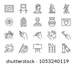 art icon set. included the... | Shutterstock .eps vector #1053240119