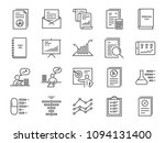 report icon set. included the... | Shutterstock .eps vector #1094131400
