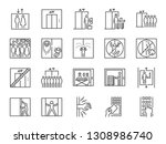  Lift Line Icon Set. Included...