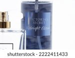 Small photo of Rawang, Selangor, Malaysia - November 2, 2022 - Luxury fragrances for stylish woman. Fine and luxury brands: Victoria Secret and Demoiselle Spectra.