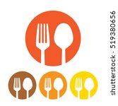 fork and spoon icon | Shutterstock .eps vector #519380656
