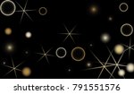 golden snowflakes. christmas... | Shutterstock .eps vector #791551576