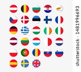 set of europe contries flag on... | Shutterstock .eps vector #1481996693