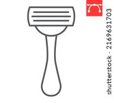shaving razor line icon  care... | Shutterstock .eps vector #2169631703