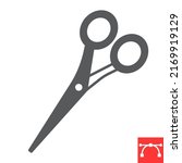 scissors glyph icon  barber and ... | Shutterstock .eps vector #2169919129