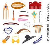 cartoon color hair accessory... | Shutterstock .eps vector #1459247309