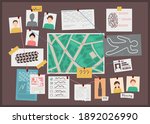 cartoon color detectives board... | Shutterstock .eps vector #1892026990