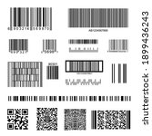barcode and qr code set... | Shutterstock . vector #1899436243