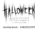 halloween font  letters and... | Shutterstock .eps vector #1482022559