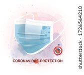 pandemic and corona virus... | Shutterstock . vector #1726564210
