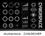 futuristic vector hud interface ... | Shutterstock .eps vector #2146381489