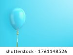 blue balloon with string on a... | Shutterstock .eps vector #1761148526