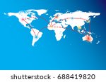 business of communication in... | Shutterstock .eps vector #688419820