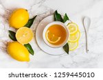 Cup of tea and lemon