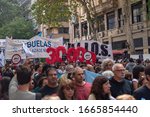 Small photo of Buenos Aires, Argentina; March 24, 2019: Popular manifestation for 43 years of the putsch during the National Day of Memory, Truth and Justice that recall those 30000 desappeared in Argentina