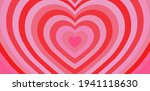 tunnel of concentric hearts.... | Shutterstock .eps vector #1941118630