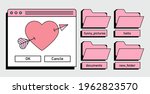 retro user interface with... | Shutterstock .eps vector #1962823570