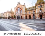 Morning view on the famous Great market hall building in Budapest city, Hungary