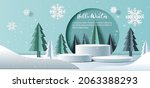 winter sale product banner  ... | Shutterstock .eps vector #2063388293