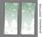 set of banner templates with... | Shutterstock . vector #244272106