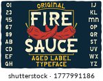 Original Label Font Named Fire...