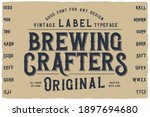 vintage label font named... | Shutterstock .eps vector #1897694680