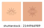 set of vector bohemian logo... | Shutterstock .eps vector #2144966989