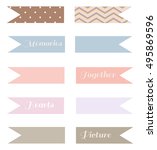 banners for planner or diary | Shutterstock .eps vector #495869596