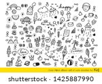 vector illustration of doodle... | Shutterstock .eps vector #1425887990