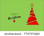 illustration merry christmas... | Shutterstock .eps vector #774737683