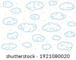 seamless pattern with blue... | Shutterstock .eps vector #1921080020