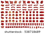 label ribbon banner red vector... | Shutterstock .eps vector #538718689