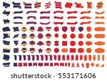 ribbon banner label red vector... | Shutterstock .eps vector #553171606