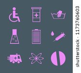 medical vector icons set. with... | Shutterstock .eps vector #1173760603