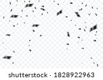 black confetti. celebration... | Shutterstock .eps vector #1828922963