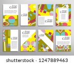 set of a4 cover  abstract... | Shutterstock .eps vector #1247889463