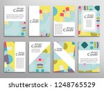 set of a4 cover  abstract... | Shutterstock .eps vector #1248765529