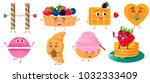 collection of delicious... | Shutterstock .eps vector #1032333409