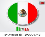 flag of mexico | Shutterstock .eps vector #190704749