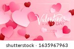 valentine's day sale concept... | Shutterstock .eps vector #1635967963