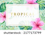 Tropical Background Decorated...
