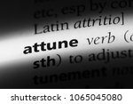 Small photo of attune word in a dictionary. attune concept.