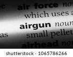 airgun word in a dictionary. airgun concept.