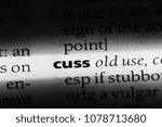 Small photo of cuss word in a dictionary. cuss concept