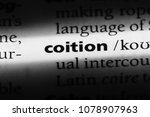 Small photo of coition word in a dictionary. coition concept