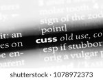 Small photo of cuss word in a dictionary. cuss concept