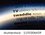 Small photo of twaddle word in a dictionary. twaddle concept.